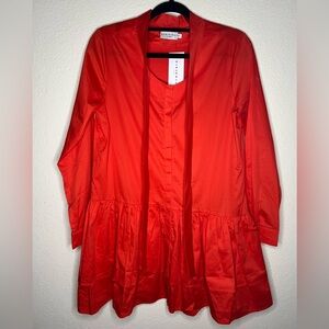 Harshman Laverne Dress in Coral Size Small NWT $304 Retail